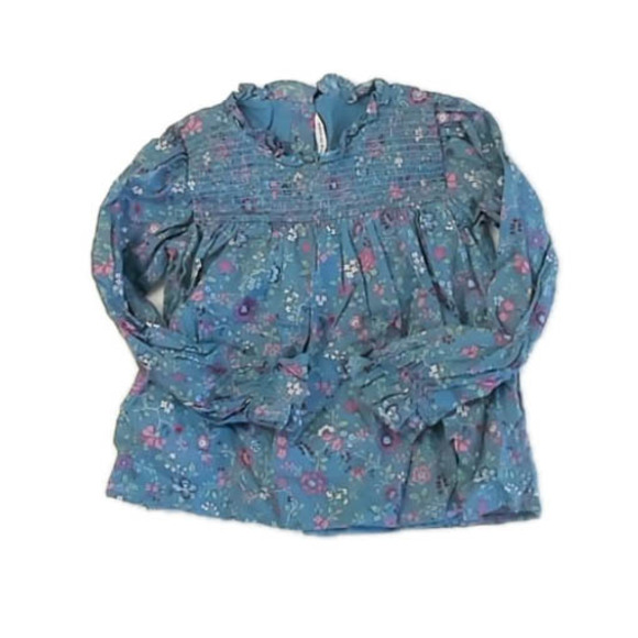 Janie  and Jack Other - Janie and Jack Girls Blue Floral Blouse size: 2T